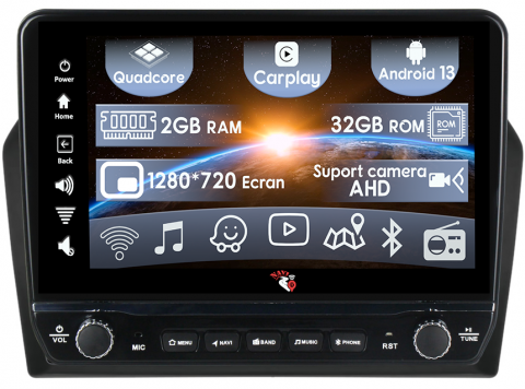 Jetta 2013-2017 - Navigatie dedicata Jetta 2013-2017 cu butoane rotative model 2024, 9 Inch, 2GB RAM 32GB ROM, Quadcore, Android 13, WiFi, Bluetooth, Magazin Play