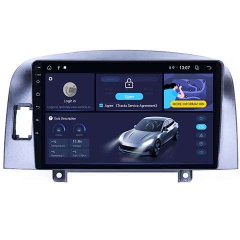 (Resigilata) Navigatie dedicata Hyundai Sonata NF 2006, 2GB RAM 32GB ROM, Quad Core, Display 9" IPS Full HD, Carplay, Android 13, Bluetooth, Magazin Play, Suport camere AHD [5]