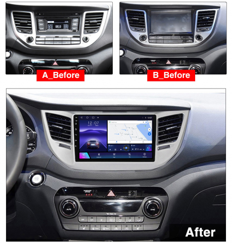 Navigatie dedicata Hyundai Tucson 2014-2018, 4GB RAM 32GB ROM, Octacore, Android 14, Display QLED 1K 9", DSP, Carplay&Android Auto, SIM 4G, Bluetooth, Ventilator Activ [8]