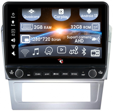 Passat B7 (2012-prezent) - Navigatie dedicata Passat B7 cu butoane rotative model 2024, 9 Inch, 2GB RAM 32GB ROM, Quadcore, Android 13, WiFi, Bluetooth, Magazin Play