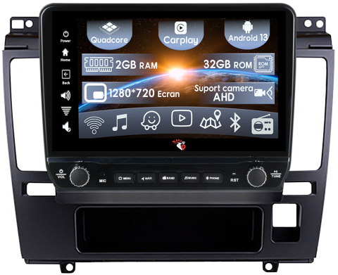 Tiida 2005-2010 - Navigatie dedicata Tiida 2005-2010 cu butoane rotative model 2024, 9 Inch, 2GB RAM 32GB ROM, Quadcore, Android 13, WiFi, Bluetooth, Magazin Play