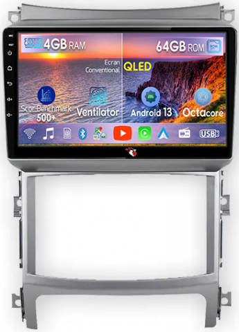 Hyundai - Navigatie dedicata Hyundai Veracruz IX55 2006-2015, 4GB RAM 64GB ROM, Octacore, Android 13, Display QLED 9", DSP, Carplay, Android Auto, Internet, Youtube, Waze, WIFI, Bluetooth