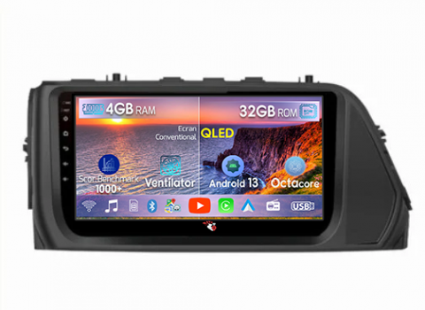 Verna 2017-2020 - Navigatie dedicata Hyundai Verna 2017-2020 , 4 GB RAM 32 ROM, Android 13, Display QLED, 9", DSP, Carplay, Android Auto, Internet, Youtube , Waze , WI-FI , USB , Bluetooth