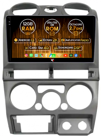 Isuzu - Navigatie dedicata Isuzu D-Max 2008-2011, 12GB RAM 256GB ROM, Android 13, Rezolutie 2K, Display QLED, 9", DSP, Carplay, Android Auto, Internet, Youtube, Waze, Wi Fi, USB