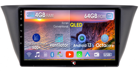 Iveco - Navigatie dedicata Iveco Klen, RV, 4GB RAM 64GB ROM, Octacore, Android 13, Display QLED 9", DSP, Carplay, Android Auto, Internet, Youtube, Waze, WIFI, Bluetooth