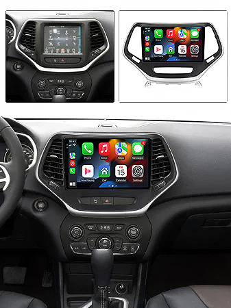 Navigatie dedicata Jeep Cherokee 5 2014-2018, 12GB RAM 256GB ROM, Android 13, Rezolutie 2K, Display QLED, 9", DSP, Carplay, Android Auto, Internet, Youtube, Waze, Wi Fi, USB [5]