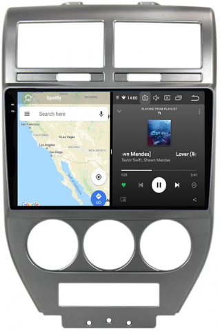 Navigatie dedicata Jeep Compass 2007-2009, 12GB RAM 256GB ROM, Android 13, Rezolutie 2K, Display QLED, 10", DSP, Carplay, Android Auto, Internet, Youtube, Waze, Wi Fi, USB [3]
