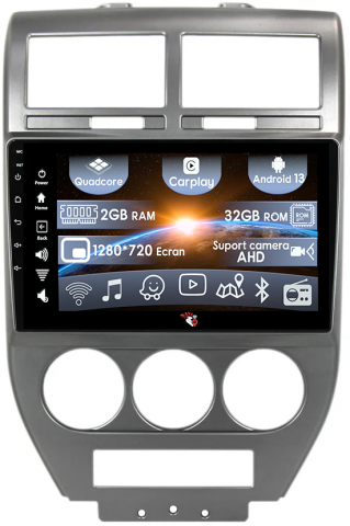 Compass 2007-2009 - (Resigilata) Navigatie dedicata Jeep Compass 2007-2009, 2GB RAM 32GB ROM, Quad Core, Display 10" IPS Full HD, Carplay, Android 13, Bluetooth, Magazin Play, Suport camere AHD