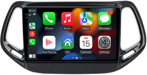Navigatie dedicata Jeep Compass 2016-2018, 12GB RAM 256GB ROM, Android 13, Rezolutie 2K, Display QLED, 10", DSP, Carplay, Android Auto, Internet, Youtube, Waze, Wi Fi, USB [1]