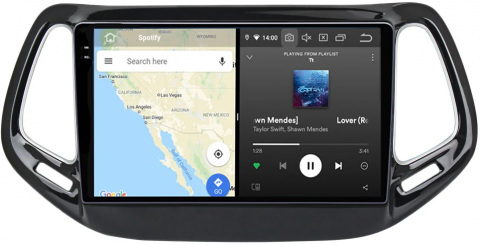 Navigatie dedicata Jeep Compass 2016-2018, 12GB RAM 256GB ROM, Android 13, Rezolutie 2K, Display QLED, 10", DSP, Carplay, Android Auto, Internet, Youtube, Waze, Wi Fi, USB [3]