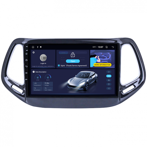 (Resigilata) Navigatie dedicata Jeep Compass 2016-2018, 2GB RAM 32GB ROM, Quad Core, Display 10" IPS Full HD, Carplay, Android 13, Bluetooth, Magazin Play, Suport camere AHD [10]