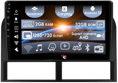 Grand Cherokee 1999-2005 - (Resigilata) Navigatie dedicata Jeep Grand Cherokee 1999-2005, 2GB RAM 32GB ROM, Quad Core, Display 9" IPS Full HD, Carplay, Android 13, Bluetooth, Magazin Play, Suport camere AHD