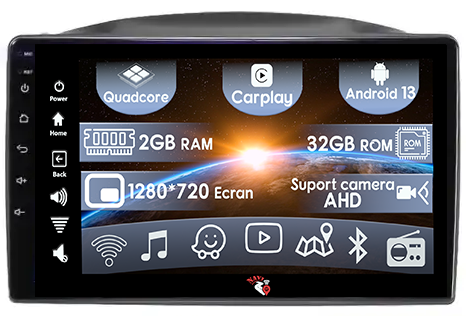 JEEP Grand Cherokee 2004-2007 - (Resigilata) Navigatie dedicata Jeep Grand Cherokee 2005-2007, 2GB RAM 32GB ROM, Quad Core, Display 9" IPS Full HD, Carplay, Android 13, Bluetooth, Magazin Play, Suport camere AHD