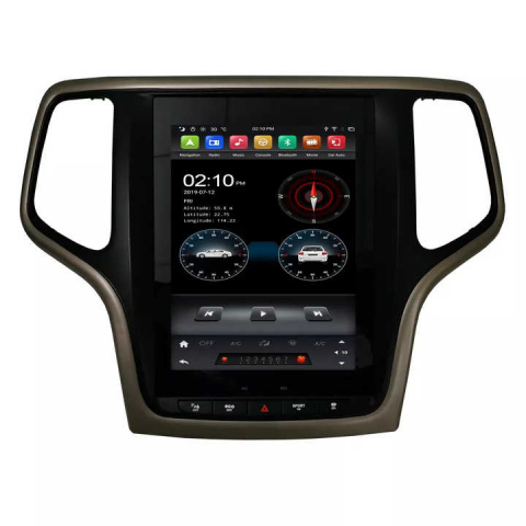 Grand Cherokee 2010-2013 - Navigatie dedicata Jeep Grand Cherokee 2014-2017 Tesla Style, 4GB RAM 64GB ROM, ANDROID 13, Carplay&Android Auto, 9.7 inch, Internet, Aplicatii, Waze