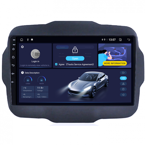 (Resigilata) Navigatie dedicata Jeep Renegade 2016-2018, 2GB RAM 32GB ROM, Quad Core, Display 9" IPS Full HD, Carplay, Android 13, Bluetooth, Magazin Play, Suport camere AHD [7]