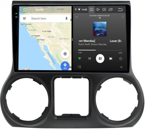 Navigatie dedicata Jeep Wrangler 2011-2016, 12GB RAM 256GB ROM, Android 13, Rezolutie 2K, Display QLED, 10", DSP, Carplay, Android Auto, Internet, Youtube, Waze, Wi Fi, USB [3]