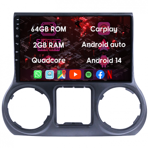 (Resigilata) Navigatie dedicata JEEP Wrangler 2011- 2016, 2GB RAM 32GB ROM, Quad Core, Display 10" IPS Full HD, Carplay, Android 13, Bluetooth, Magazin Play, Suport camere AHD [7]