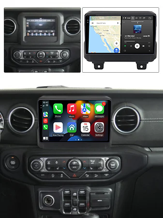Navigatie dedicata Jeep Wrangler 2018-2019, 12GB RAM 256GB ROM, Android 13, Rezolutie 2K, Display QLED, 9", DSP, Carplay, Android Auto, Internet, Youtube, Waze, Wi Fi, USB [4]
