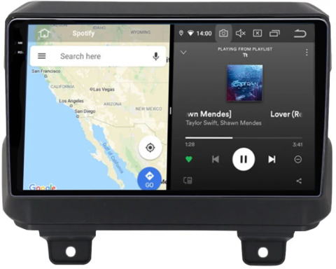 Navigatie dedicata Jeep Wrangler 2018-2019, 12GB RAM 256GB ROM, Android 13, Rezolutie 2K, Display QLED, 9", DSP, Carplay, Android Auto, Internet, Youtube, Waze, Wi Fi, USB [3]