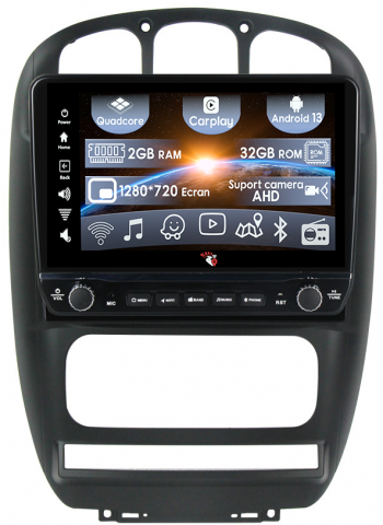 Dodge Caravan 2000-2007 - Navigatie dedicata Dodge Caravan 2000-2007 cu butoane rotative model 2024, 10 Inch, 2GB RAM 32GB ROM, Quadcore, Android 13, WiFi, Bluetooth, Magazin Play