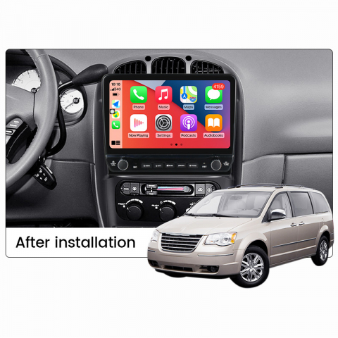 Navigatie dedicata Dodge Caravan 2000-2007 cu butoane rotative model 2024, 10 Inch, 2GB RAM 32GB ROM, Quadcore, Android 13, WiFi, Bluetooth, Magazin Play [2]