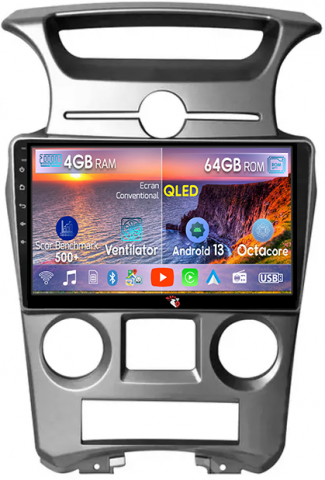 Kia - Navigatie dedicata KIA Carens 2007-2011, 4GB RAM 64GB ROM, Octacore, Android 13, Display QLED 9", DSP, Carplay, Android Auto, Internet, Youtube, Waze, WIFI, Bluetooth