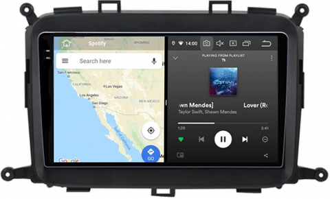 Navigatie dedicata KIA Carens 2013-2018, 12GB RAM 256GB ROM, Android 13, Rezolutie 2K, Display QLED, 9", DSP, Carplay, Android Auto, Internet, Youtube, Waze, Wi Fi, USB [2]