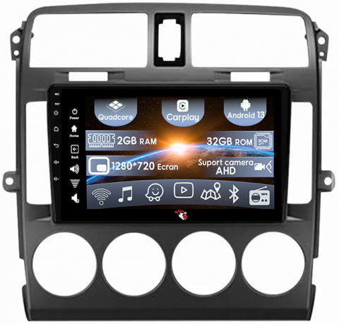 Carnival 2002-2006 - (Resigilata) Navigatie dedicata KIA Carnival 2002-2006 Black, 2GB RAM 32GB ROM, Quad Core, Display 9" IPS Full HD, Carplay, Android 13, Bluetooth, Magazin Play, Suport camere AHD