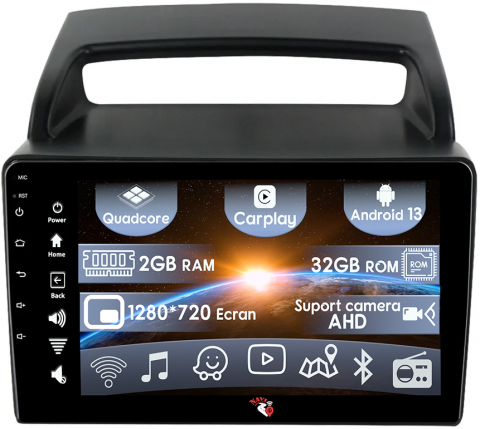 Kia - (Resigilata) Navigatie dedicata KIA Carnival VQ 2006-2014, 2GB RAM 32GB ROM, Quad Core, Display 9" IPS Full HD, Carplay, Android 13, Bluetooth, Magazin Play, Suport camere AHD