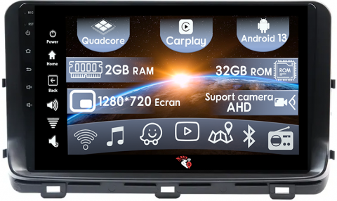 Kia Ceed 2018-2022 - (Resigilata) Navigatie dedicata KIA Ceed 2018- 2022, 2GB RAM 32GB ROM, Quad Core, Display 10" IPS Full HD, Carplay, Android 13, Bluetooth, Magazin Play, Suport camere AHD