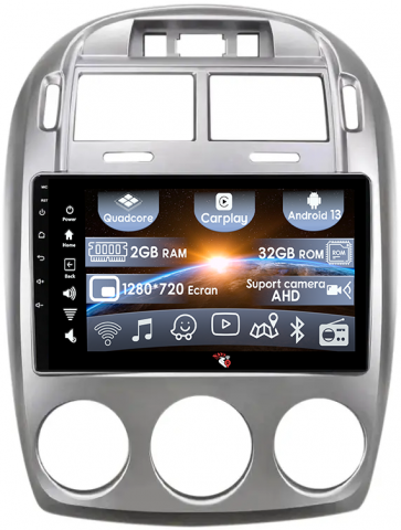 Cerato 2005-2006 - (Resigilata) Navigatie dedicata Kia Cerato 2005-2006, 2GB RAM 32GB ROM, Quad Core, Display 9" IPS Full HD, Carplay, Android 13, Bluetooth, Magazin Play, Suport camere AHD