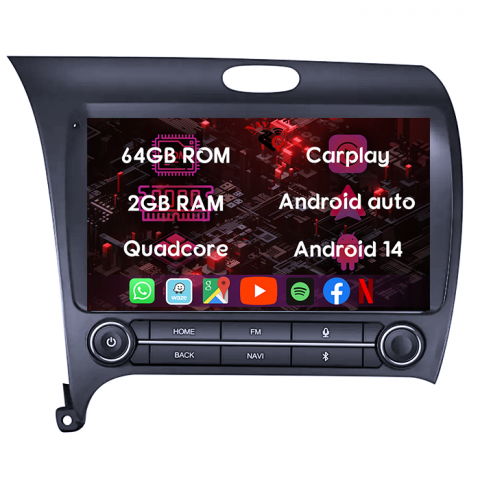 (Resigilata) Navigatie dedicata KIA K3 2013-2018 , Android 13, Wireless Carplay si Android auto 2 GB RAM 32 ROM, Display IPS, 9 inch, Microfon Extern [10]