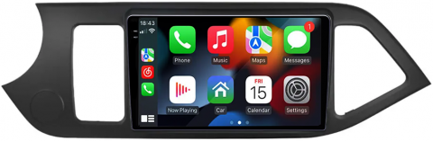 Navigatie dedicata Kia Morning Picanto 2011-2017, Black, 12GB RAM 256GB ROM, Android 13, Rezolutie 2K, Display QLED, 9", DSP, Carplay, Android Auto, Internet, Youtube, Waze, Wi Fi [2]