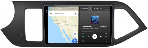 Navigatie dedicata Kia Morning Picanto 2011-2017, Black, 12GB RAM 256GB ROM, Android 13, Rezolutie 2K, Display QLED, 9", DSP, Carplay, Android Auto, Internet, Youtube, Waze, Wi Fi [3]
