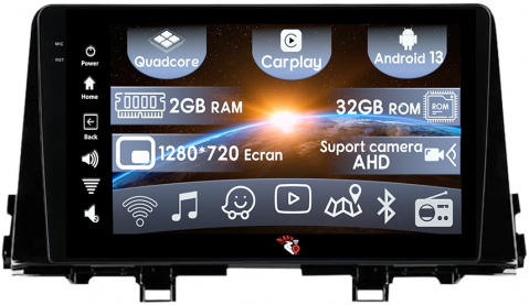 Morning Picanto 2017-2020 - (Resigilata) Navigatie dedicata KIA Morning picanto 2017-2020, 2GB RAM 32GB ROM, Quad Core, Display 9" IPS Full HD, Carplay, Android 13, Bluetooth, Magazin Play, Suport camere AHD