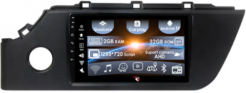 Kia - (Resigilata) Navigatie dedicata Kia Rio 2020-2021, 2GB RAM 32GB ROM, Quad Core, Display 9" IPS Full HD, Carplay, Android 13, Bluetooth, Magazin Play, Suport camere AHD