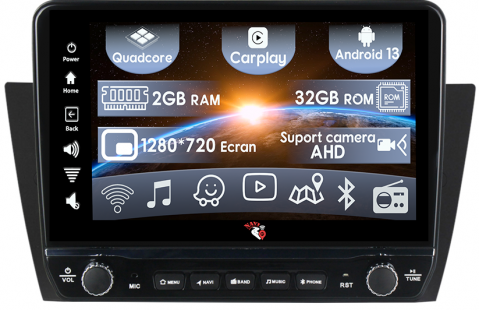 BMW - Navigatie dedicata BMW E90 cu butoane rotative model 2024, 9 Inch, 2GB RAM 32GB ROM, Quadcore, Android 13, WiFi, Bluetooth, Magazin Play