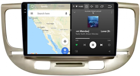 Navigatie dedicata KIA RIO2 2005-2011, 12GB RAM 256GB ROM, Android 13, Rezolutie 2K, Display QLED, 9", DSP, Carplay, Android Auto, Internet, Youtube, Waze, Wi Fi, USB [1]