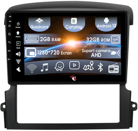 Kia - (Resigilata) Navigatie dedicata Kia Sorento 2002-2011, 2GB RAM 32GB ROM, Quad Core, Display 9" IPS Full HD, Carplay, Android 13, Bluetooth, Magazin Play, Suport camere AHD