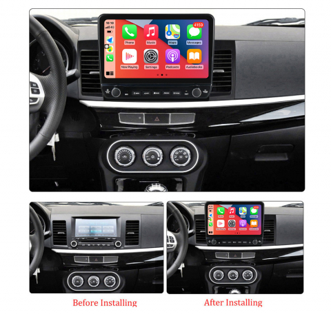 Navigatie dedicata Lancer 2007-2012 cu butoane rotative model 2024, 10 Inch, 2GB RAM 32GB ROM, Quadcore, Android 13, WiFi, Bluetooth, Magazin Play [4]