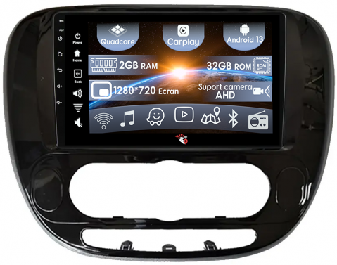 Soul 2013-2019 - (Resigilata) Navigatie dedicata Kia Soul 2013-2019, 2GB RAM 32GB ROM, Quad Core, Display 9" IPS Full HD, Carplay, Android 13, Bluetooth, Magazin Play, Suport camere AHD