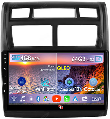 Sportage 2004-2010 - Navigatie dedicata Kia Sportage 2004-2010, 4GB RAM 64GB ROM, Octacore, Android 13, Display QLED 9", DSP, Carplay, Android Auto, Internet, Youtube, Waze, WIFI, Bluetooth