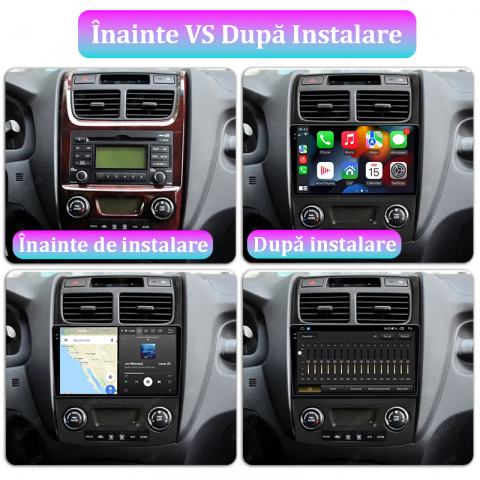 Navigatie dedicata KIA Sportage 2007-2012, 12GB RAM 256GB ROM, Android 13, Rezolutie 2K, Display QLED, 9", DSP, Carplay, Android Auto, Internet, Youtube, Waze, Wi Fi, USB [4]