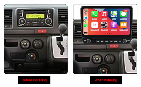 Navigatie dedicata Hiace 2004-2019 cu butoane rotative model 2024, 9 Inch, 2GB RAM 32GB ROM, Quadcore, Android 13, WiFi, Bluetooth, Magazin Play [4]
