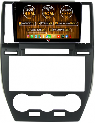 Land Rover - Navigatie dedicata Land Rover 2006+ 9inch, 12GB RAM 256GB ROM, Android 13, Rezolutie 2K, Display QLED, 9", DSP, Carplay, Android Auto, Internet, Youtube, Waze, Wi Fi, USB