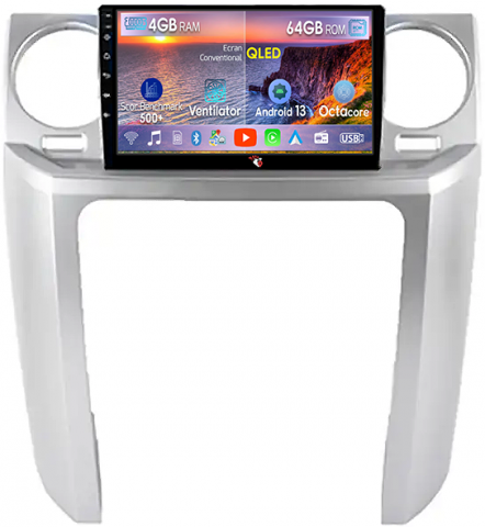 Land Rover - Navigatie dedicata Land Rover Discovery 3 2004-2005, 4GB RAM 64GB ROM, Octacore, Android 13, Display QLED 9", DSP, Carplay, Android Auto, Internet, Youtube, Waze, WIFI, Bluetooth
