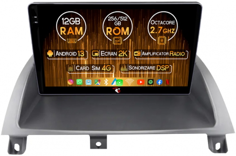 Land Rover - Navigatie dedicata Land Rover MG3 2010-2016, 12GB RAM 256GB ROM, Android 13, Rezolutie 2K, Display QLED, 9", DSP, Carplay, Android Auto, Internet, Youtube, Waze, Wi Fi, USB