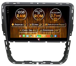Volkswagen - Navigatie dedicata Passat 2012-2015, 12GB RAM 256GB ROM, Android 14, Rezolutie 2K, Display QLED, 9", DSP, Carplay, Android Auto, Internet, Youtube, Waze, Wi Fi, USB