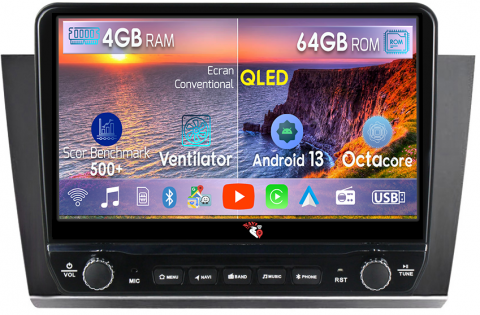 Legacy Outback 2003-2009 - Navigatie dedicata Legacy Outback 2003-2009 cu butoane rotative model 2024, 4 GB RAM 64 ROM, Quadcore, Android 13, Display QLED, 9", DSP, Carplay, Android Auto, Internet, Youtube , Waze ,