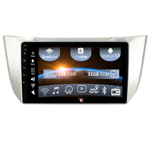 Lexus - (Resigilata) Navigatie dedicata Lexus RX300 RX330 RX350 RX400H 2003-2009, Android 13, Wirreles Carplay si Android auto 2GB RAM 32 ROM, Display IPS, 10 inch, Microfon Extern